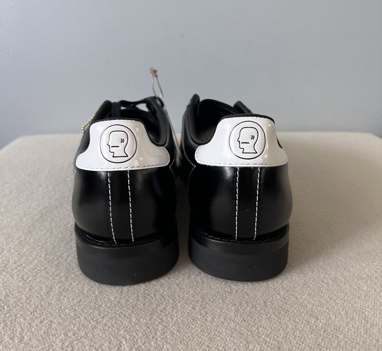 Adidas Brain Dead Bowling Shoes In Black Leather