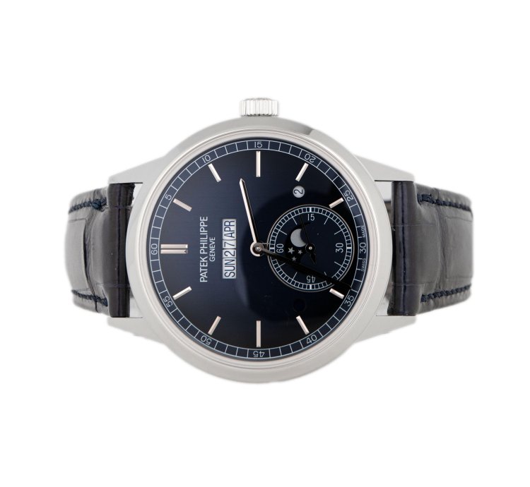Patek Philippe Perpetual Calendar Grand Complications In-line Perpetual Calendar Platinum Blue Dial 41mm 5236p-001 Full Set