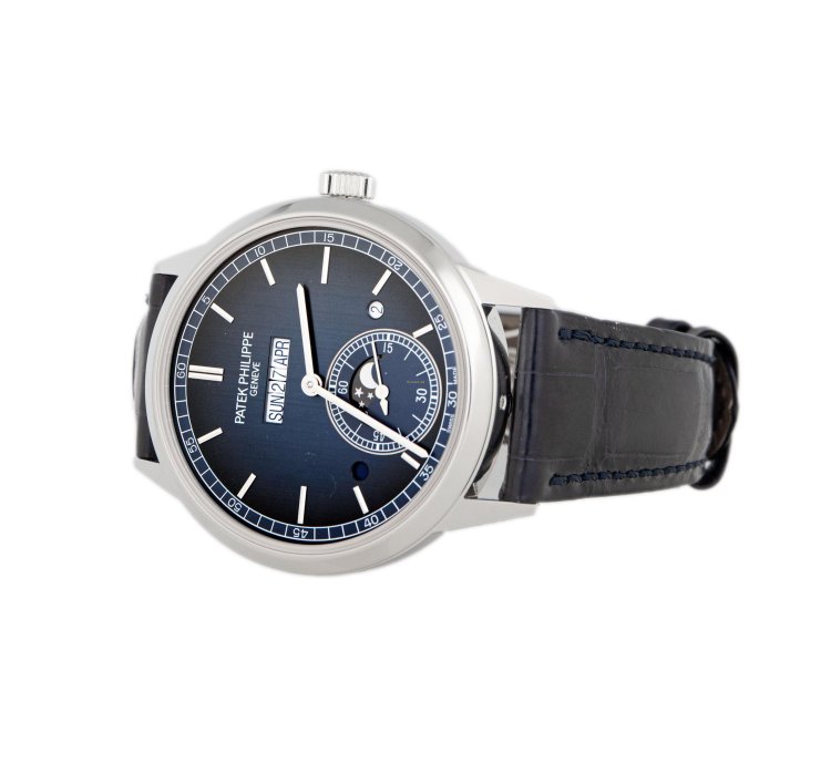 Patek Philippe Perpetual Calendar Grand Complications In-line Perpetual Calendar Platinum Blue Dial 41mm 5236p-001 Full Set