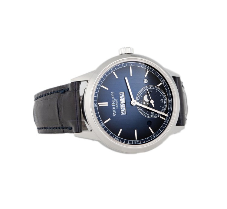 Patek Philippe Perpetual Calendar Grand Complications In-line Perpetual Calendar Platinum Blue Dial 41mm 5236p-001 Full Set