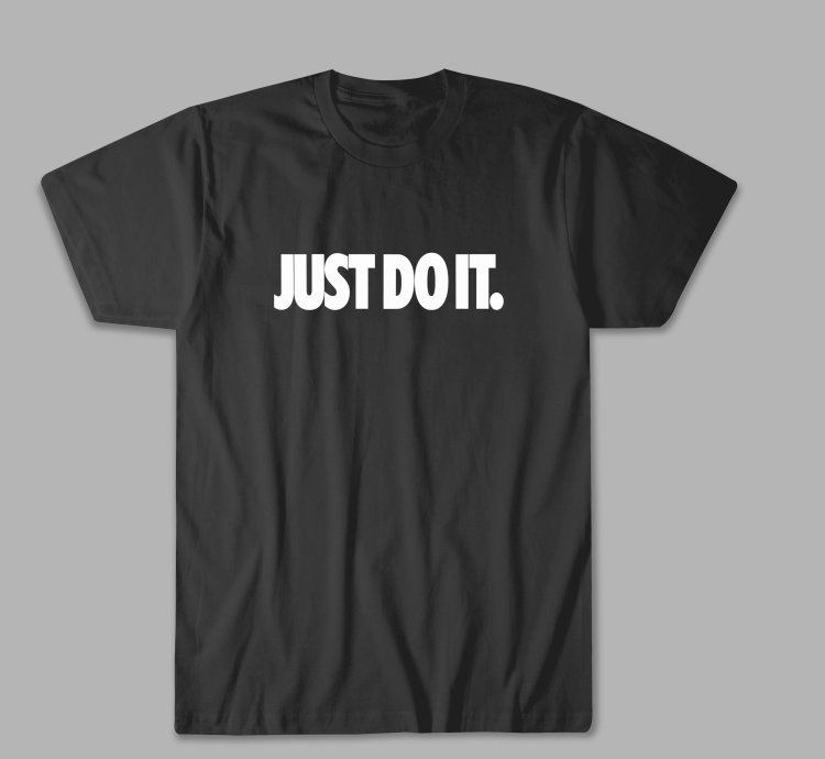 Nike Just Do It Logo Black T Shirt
