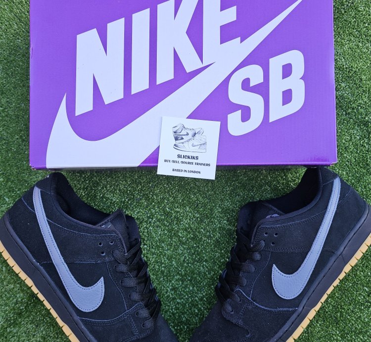 Nike Sb Dunk Low Pro Fog Black Uk 11 Us 12
