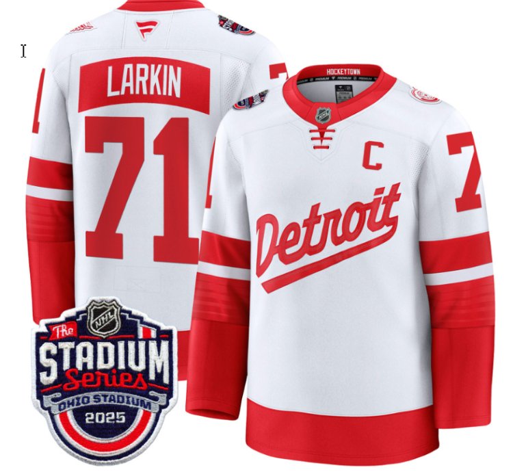 Mens Dylan Larkin Jersey 71 Detroit Red Wings 2025 Stadium Series Stitched