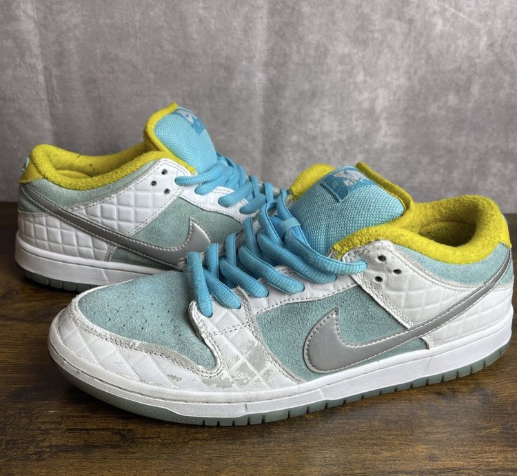 Nike Sb Dunk Low Pro Ftc Lagoon Pulse Size 10 Dh7687-400 Men
