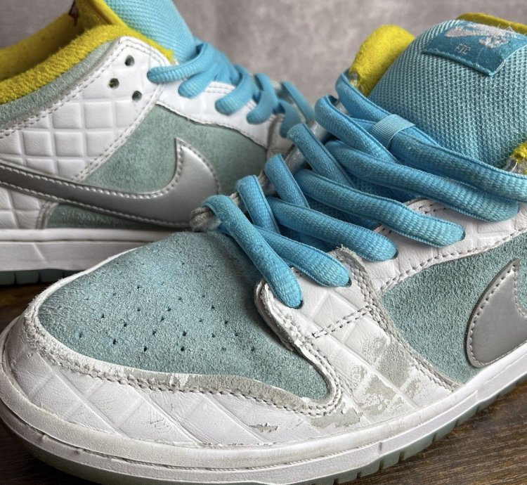 Nike Sb Dunk Low Pro Ftc Lagoon Pulse Size 10 Dh7687-400 Men