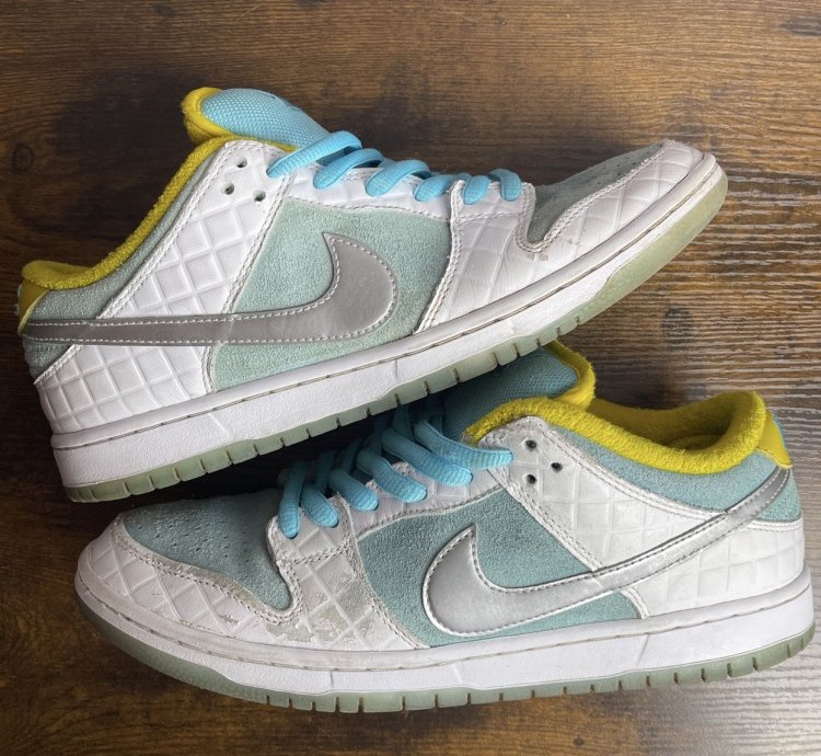 Nike Sb Dunk Low Pro Ftc Lagoon Pulse Size 10 Dh7687-400 Men