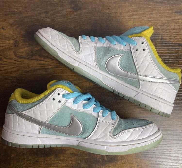 Nike Sb Dunk Low Pro Ftc Lagoon Pulse Size 10 Dh7687-400 Men