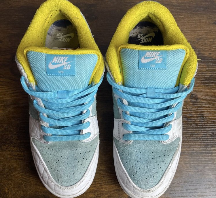 Nike Sb Dunk Low Pro Ftc Lagoon Pulse Size 10 Dh7687-400 Men