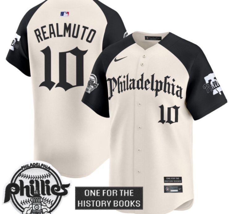 Jtrealmuto Jersey 10 Phillies Retro Newspaper Edition Vapor Premier Limited Stitched Alternate
