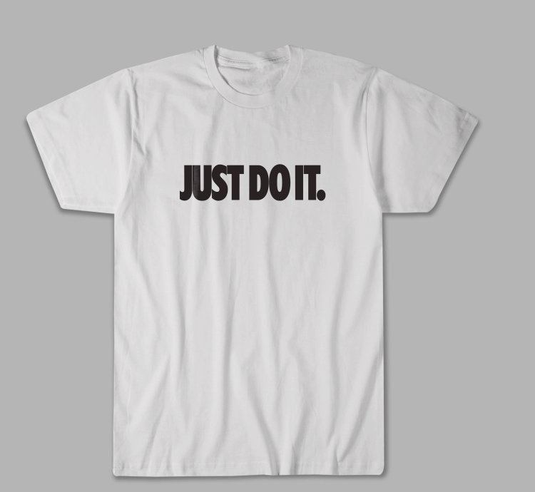Nike Just Do It Logo White T Shirt