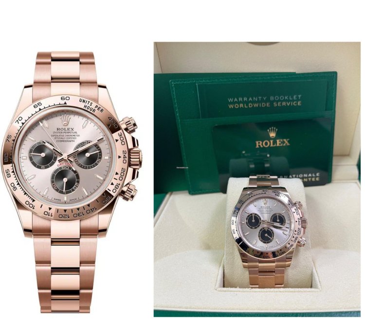 Rolex Daytona Sundust And Black Index Dial Oyster Bracelet 126505