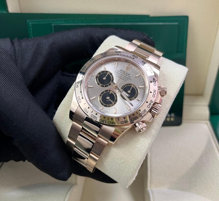 Rolex Daytona Sundust And Black Index Dial Oyster Bracelet 126505