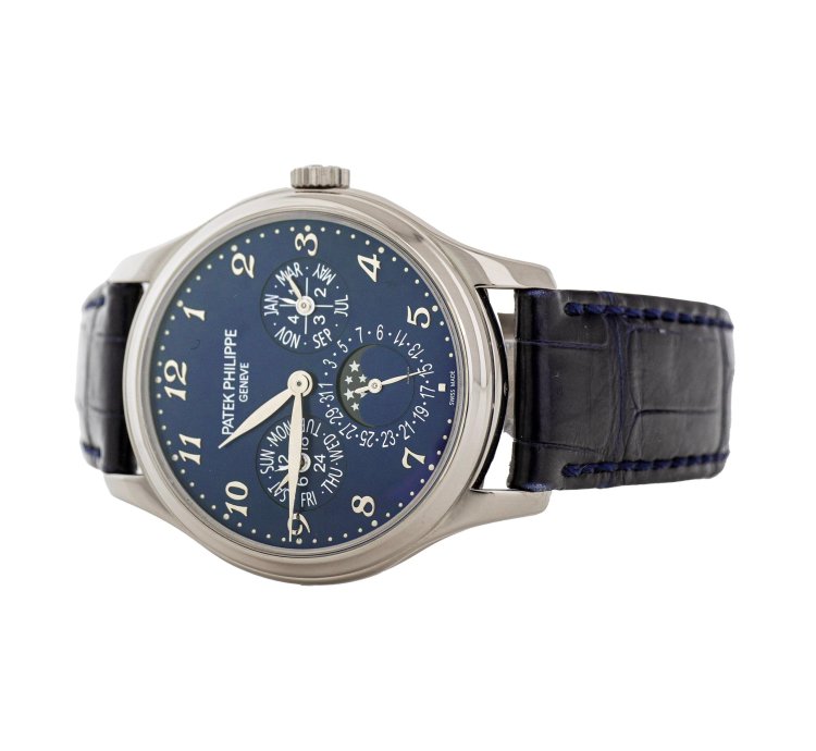 Patek Philippe Perpetual Calendar Grand Complications Perpetual Calendar White Gold Blue Dial 39mm 5327g Full Set