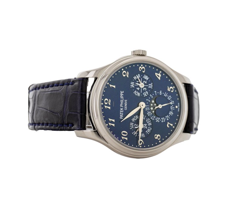 Patek Philippe Perpetual Calendar Grand Complications Perpetual Calendar White Gold Blue Dial 39mm 5327g Full Set