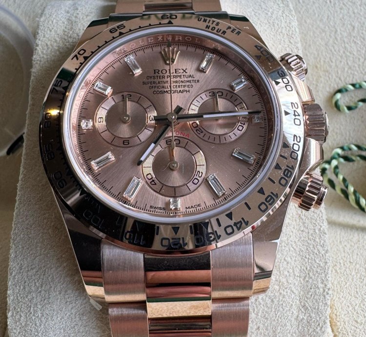 Rolex Daytona Sundust Baguette Dial New