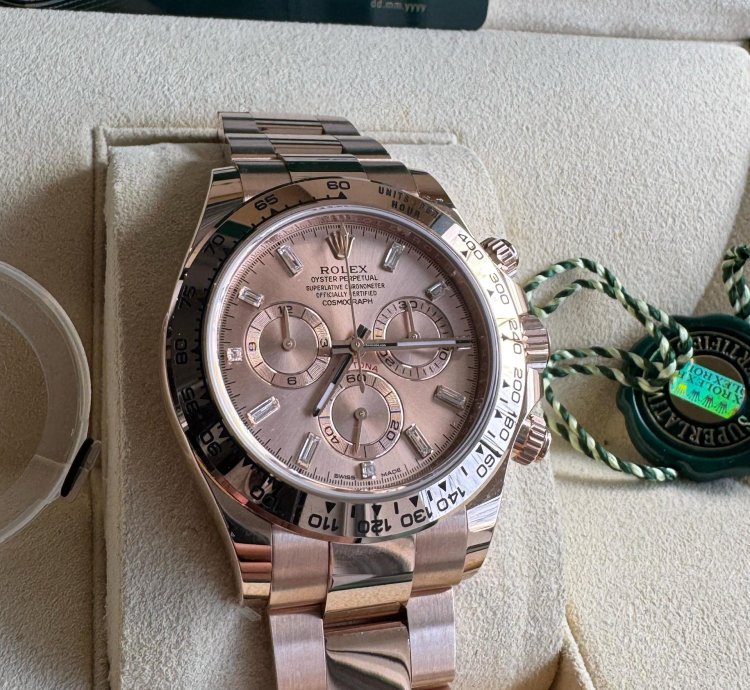 Rolex Daytona Sundust Baguette Dial New