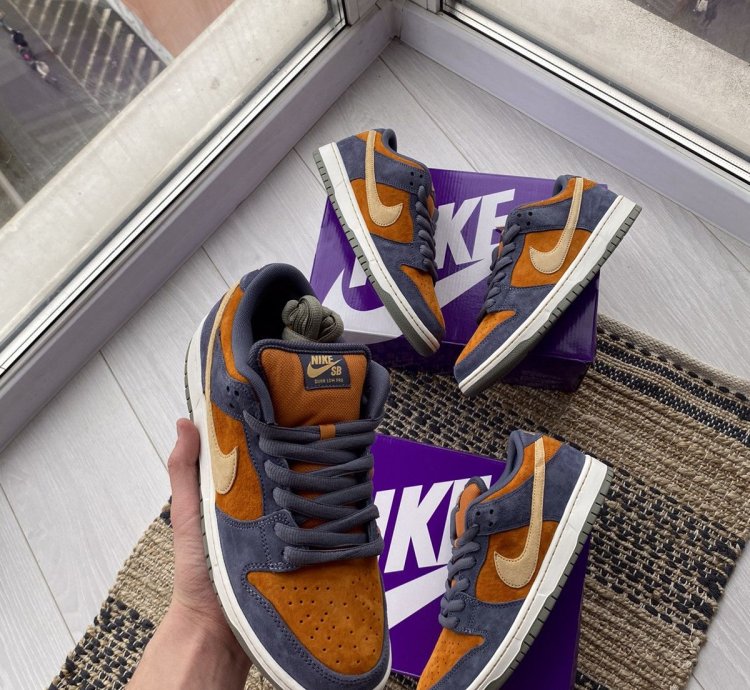 Nike Sb Dunk Low Pro Light Carbon Sk8 Shoes Very Rare New