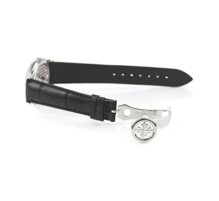 Patek Philippe Perpetual Calendar Grand Complications Platinum Diamond Perpetual Calendar Black 37 2 Box Papers 5140p-013