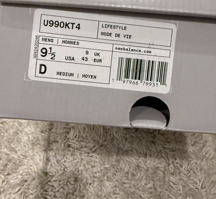 Kith New Balance 990v4 Made In Usa Moonrock 9 5
