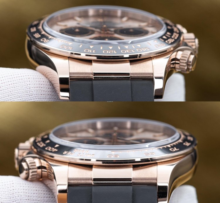 Rolex Daytona Sundust Dial Everose Gold Oysterflex 40mm 126515ln Full Set