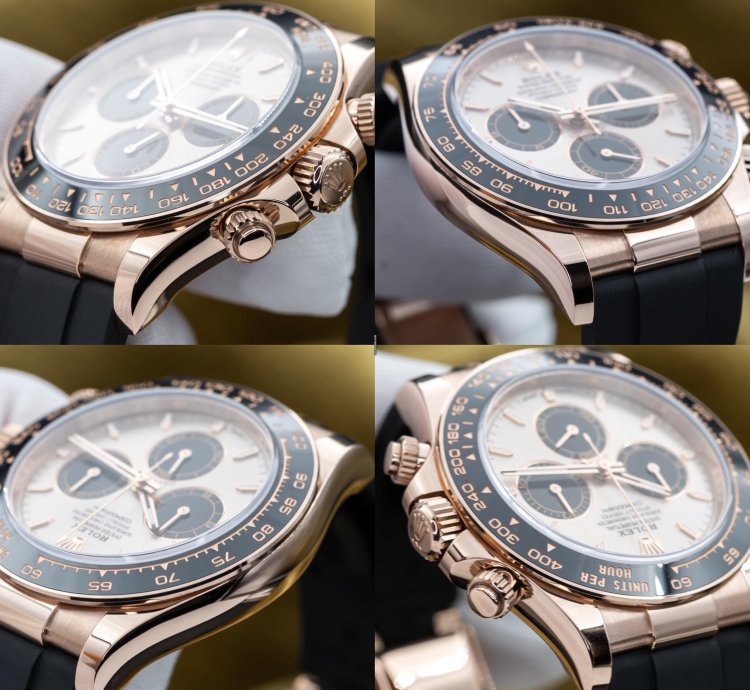Rolex Daytona Sundust Dial Everose Gold Oysterflex 40mm 126515ln Full Set