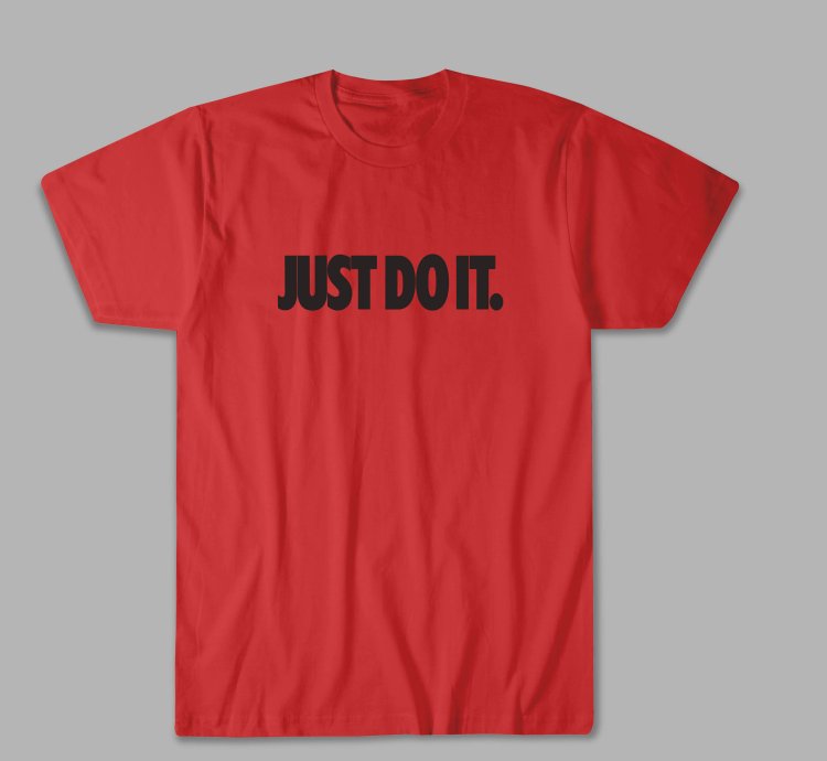 Nike Just Do It Logo Red T Shirt
