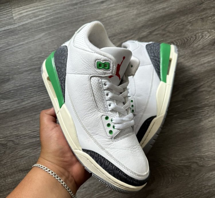 Aj3 Air Jordan 3 Retro Lucky Green Size 8 5w 7m
