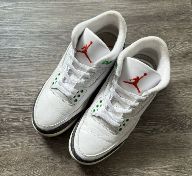Aj3 Air Jordan 3 Retro Lucky Green Size 8 5w 7m