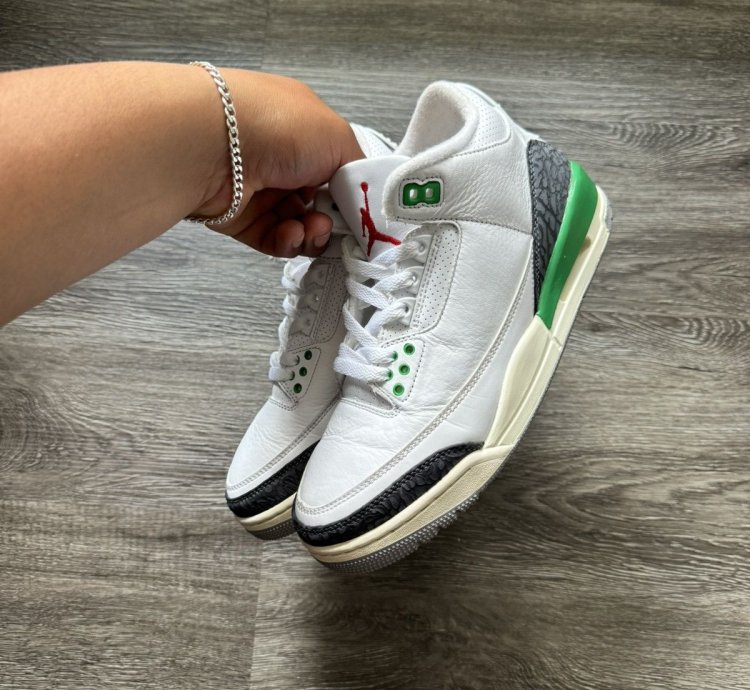Aj3 Air Jordan 3 Retro Lucky Green Size 8 5w 7m