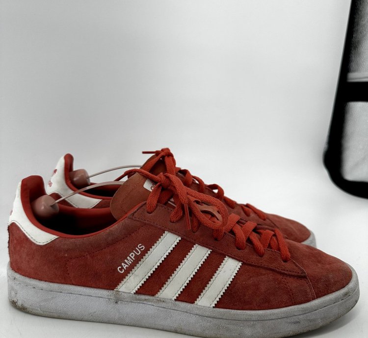 Adidas Campus Trace Scarlet Sneaker Suede Lace Low Orange 11