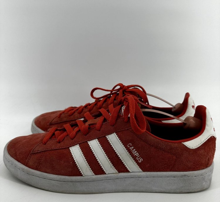 Adidas Campus Trace Scarlet Sneaker Suede Lace Low Orange 11
