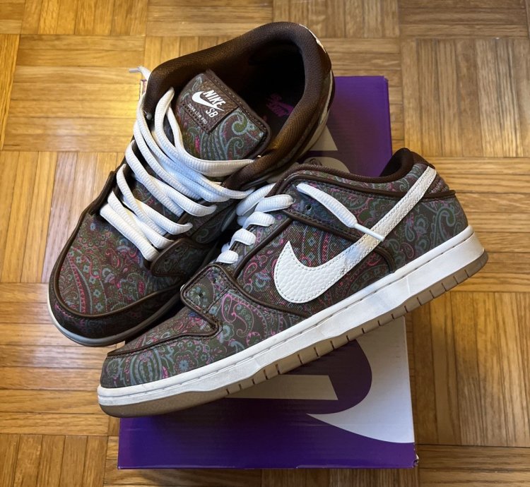 Nike Sb Dunk Low Pro Prm - Paisley Brown