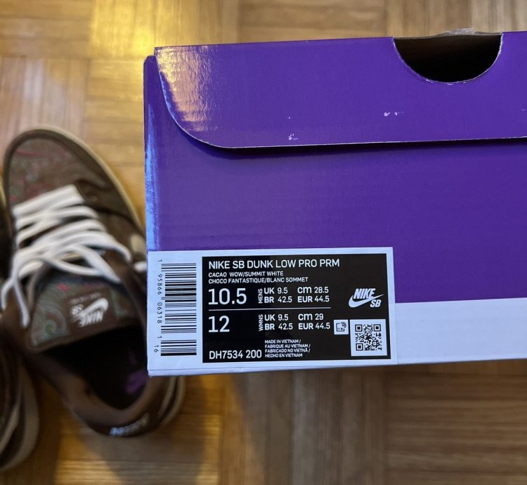 Nike Sb Dunk Low Pro Prm - Paisley Brown