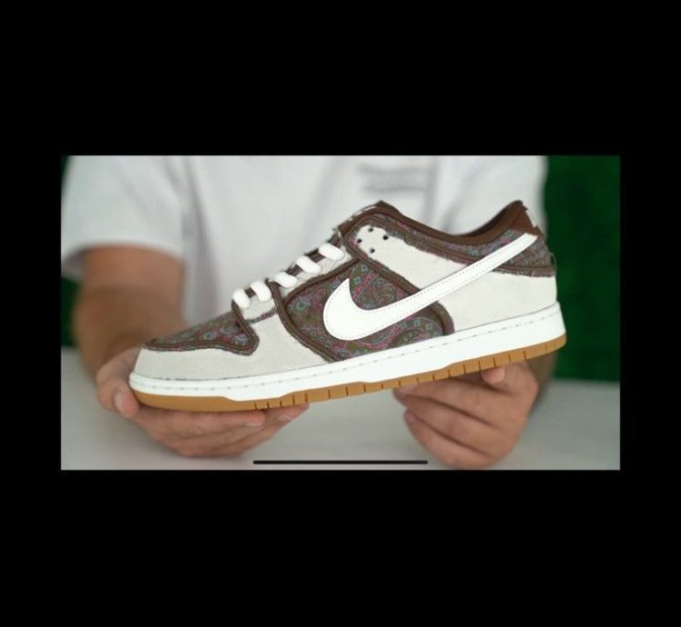 Nike Sb Dunk Low Pro Prm - Paisley Brown