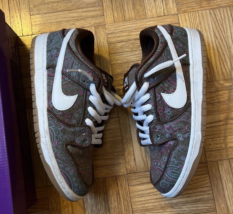 Nike Sb Dunk Low Pro Prm - Paisley Brown