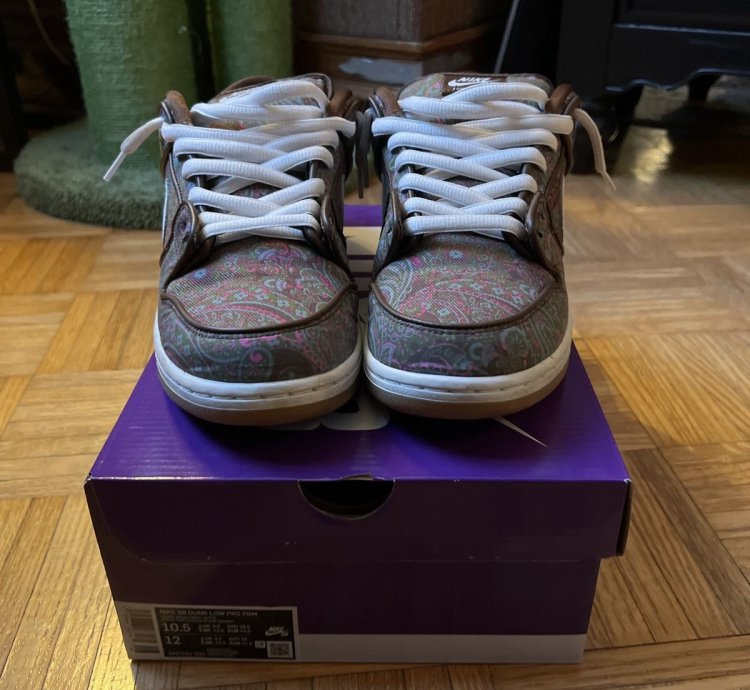 Nike Sb Dunk Low Pro Prm - Paisley Brown