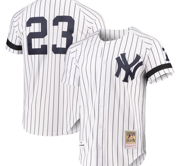 New York Yankees Don Mattingly White 1995 Throwback Jersey