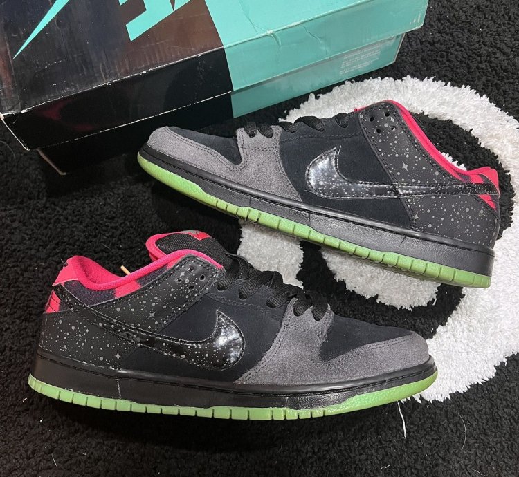Nike Sb Dunk Low Pro Qs Premier Northern Lights Sz 10 5