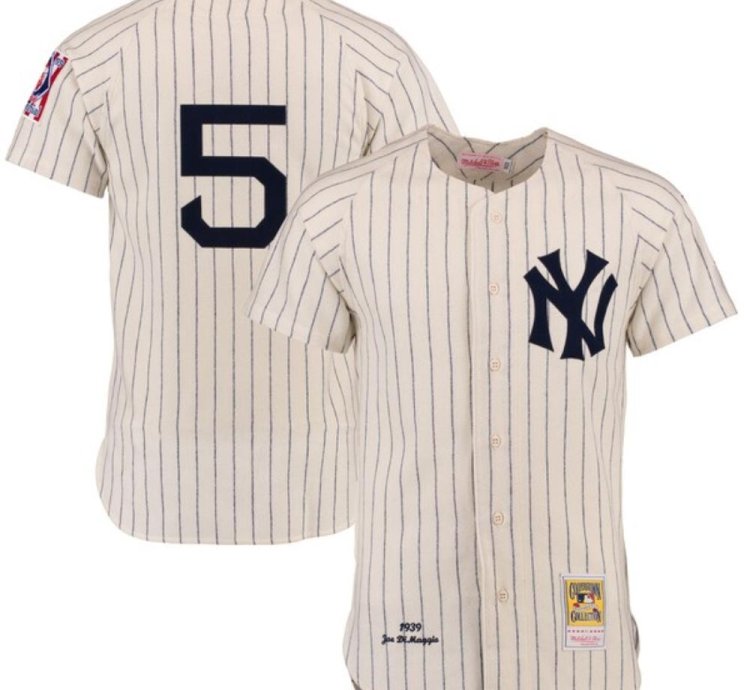 New York Yankees Joe Dimaggio Cream 1939 Throwback Jersey