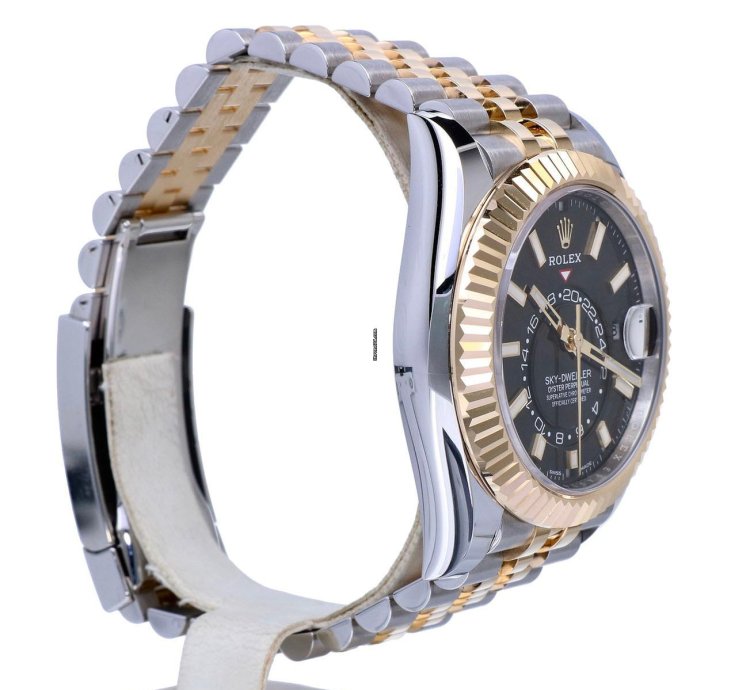 Rolex Sky-dweller Oyster Sky-dweller Jubilee Gold Steel Black Dial 42 Mm Unworn 2023