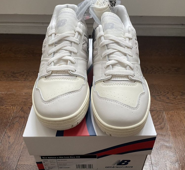 Last Drop Ald New Balance 550 - Us 9 White - Aime Leon Dore