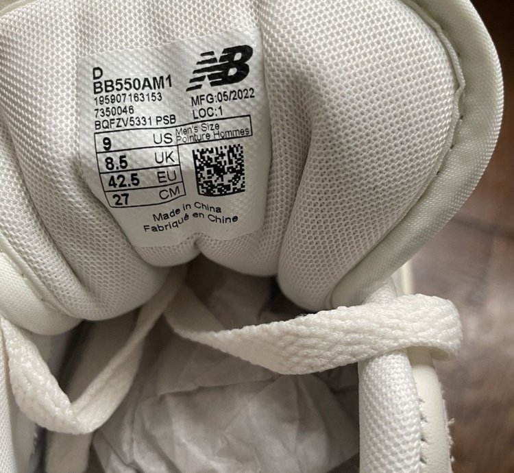 Last Drop Ald New Balance 550 - Us 9 White - Aime Leon Dore