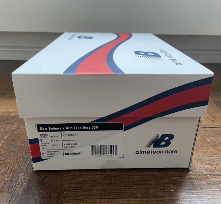 Last Drop Ald New Balance 550 - Us 9 White - Aime Leon Dore
