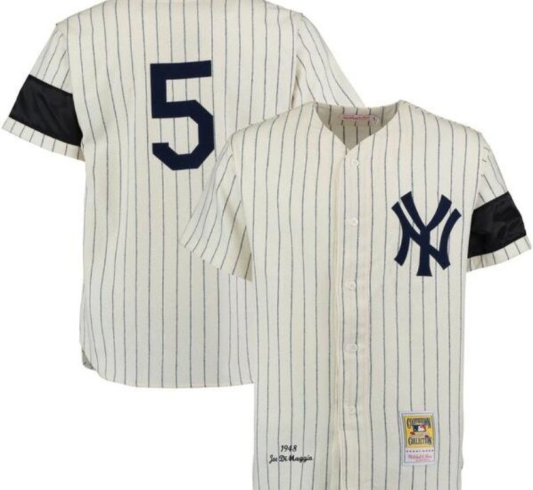 New York Yankees Joe Dimaggio Cream 1948 Throwback Jersey