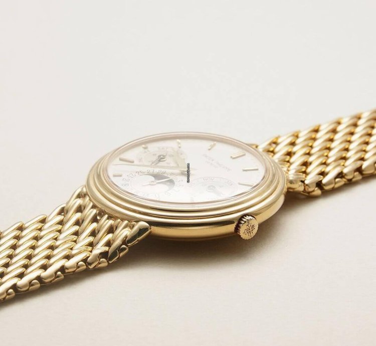 Patek Philippe Perpetual Calendar Moon Phase Ivory Dial Geneve Seal