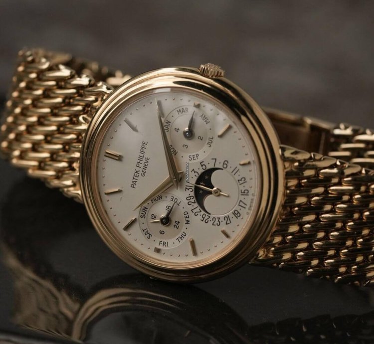 Patek Philippe Perpetual Calendar Moon Phase Ivory Dial Geneve Seal