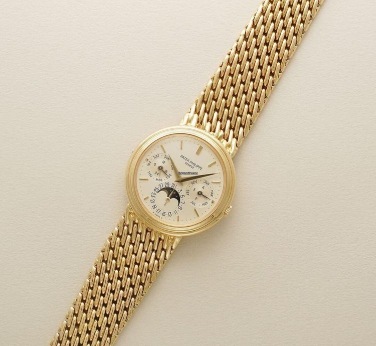 Patek Philippe Perpetual Calendar Moon Phase Ivory Dial Geneve Seal
