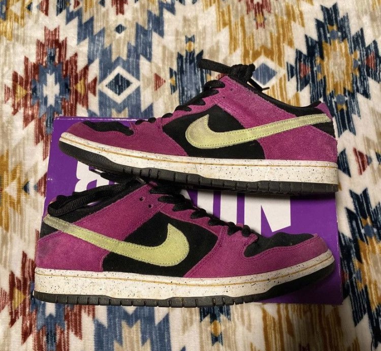 Nike Sb Dunk Low Pro Red Plum