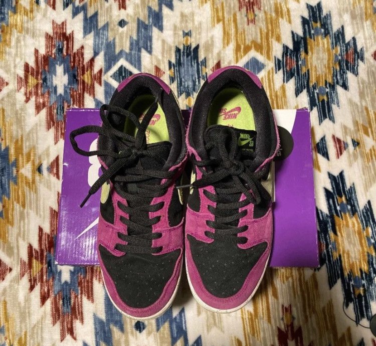Nike Sb Dunk Low Pro Red Plum