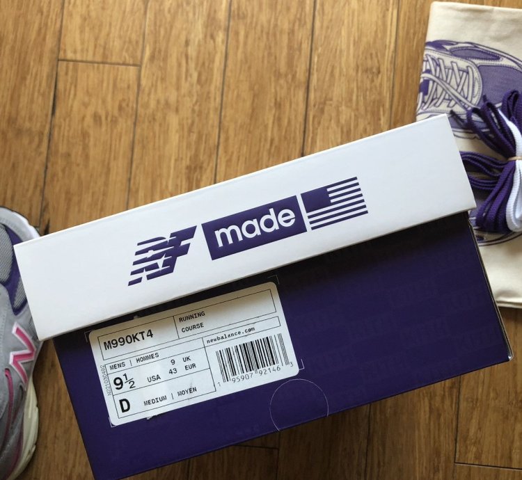 M990kt4 Kith United Arrows Sons Us 9 5 Grey Purple Pink